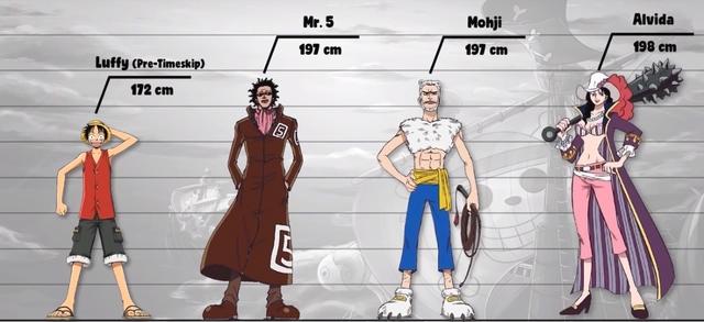 海贼王百名角色数据公示3：据说这个海拔高度，在海贼世界是残废