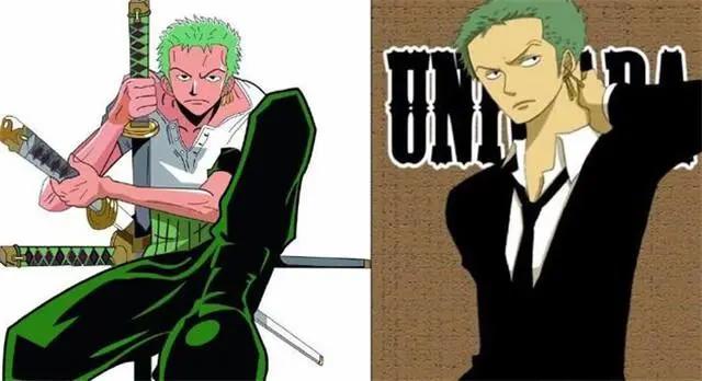 海贼王草帽三巨头穿上黑色西服都是什么样子?香吉士平时就这样