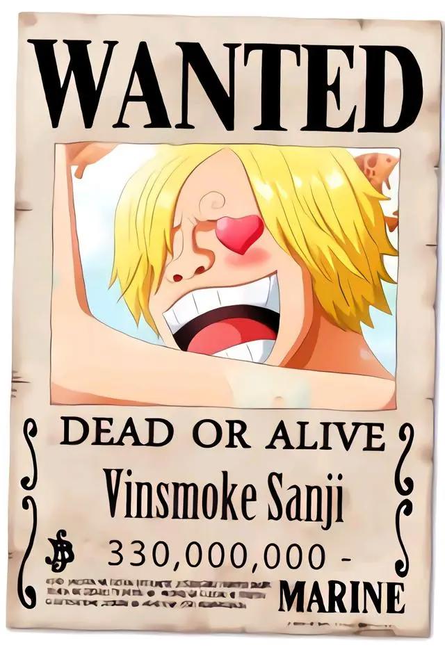 《海贼王》中香吉士的悬赏令盘点，没有一个正常的