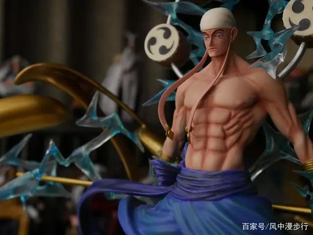 《海贼王》雷神艾尼路雕像，怒发大招效果超霸气