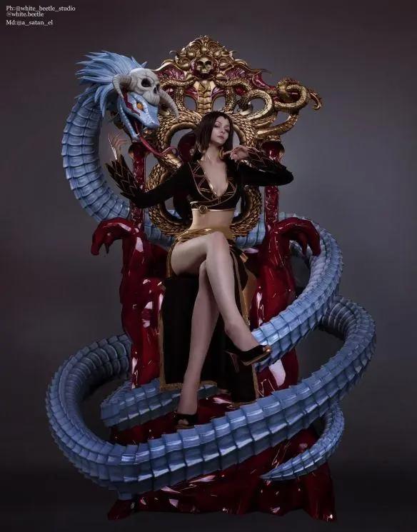 荒岛-海贼王女帝波雅·汉库克Cosplay角色扮演写真摄影图片