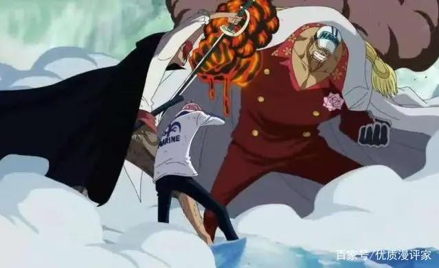 海贼王：四皇大将级交手全记录，白胡子言明黄猿实力在赤犬之上！