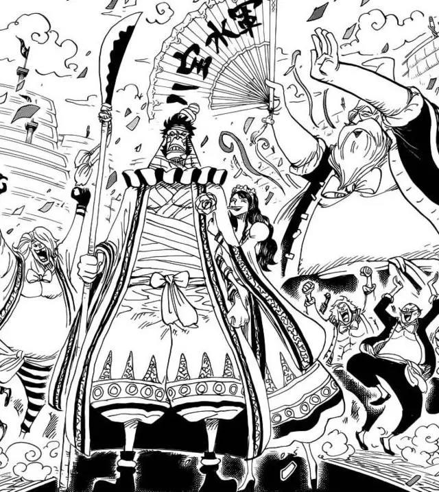 海贼王中奇怪的夫妻组合，路飞的母亲尾田估计是不会画了