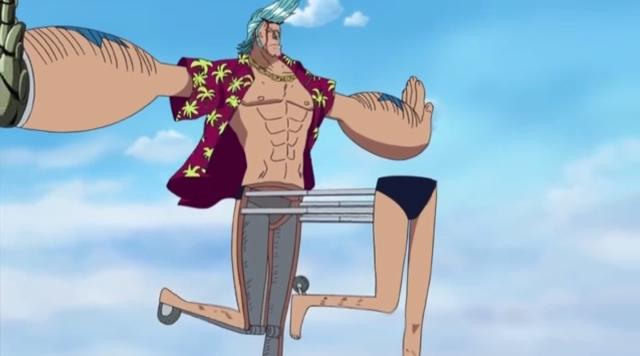 海贼王：弗兰奇超恶心的动作，网友：大叔，穿好裤子再说话