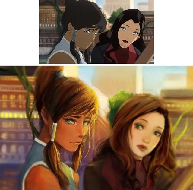 20张动漫卡通人物重绘过后的图片