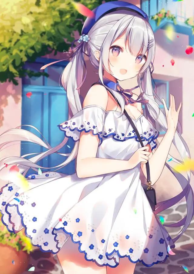 动漫壁纸插画：可爱的二次元美少女，治愈人心，精选p站美图