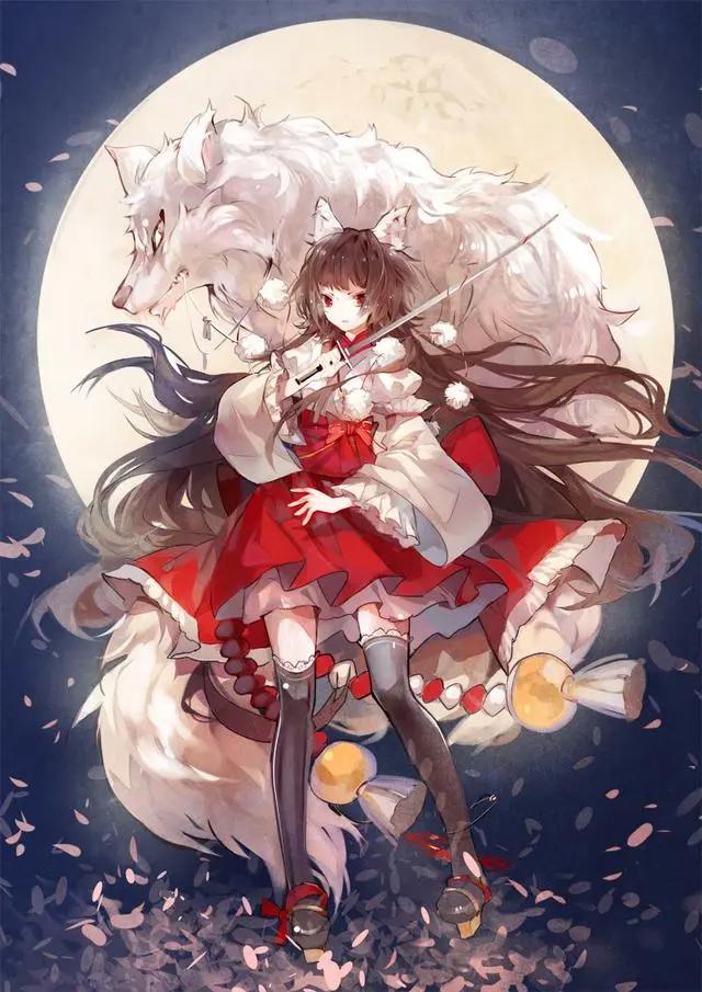 「动漫少女图片」可爱、二次元、意境