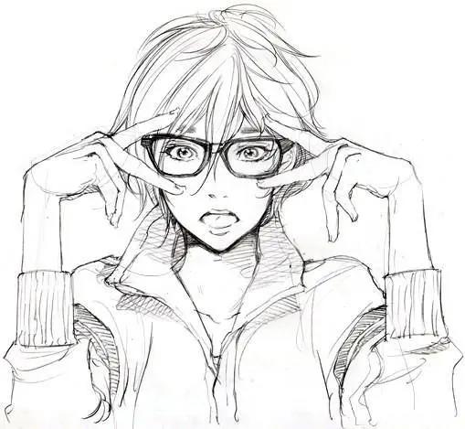 美丽的动漫图片素描（60张）