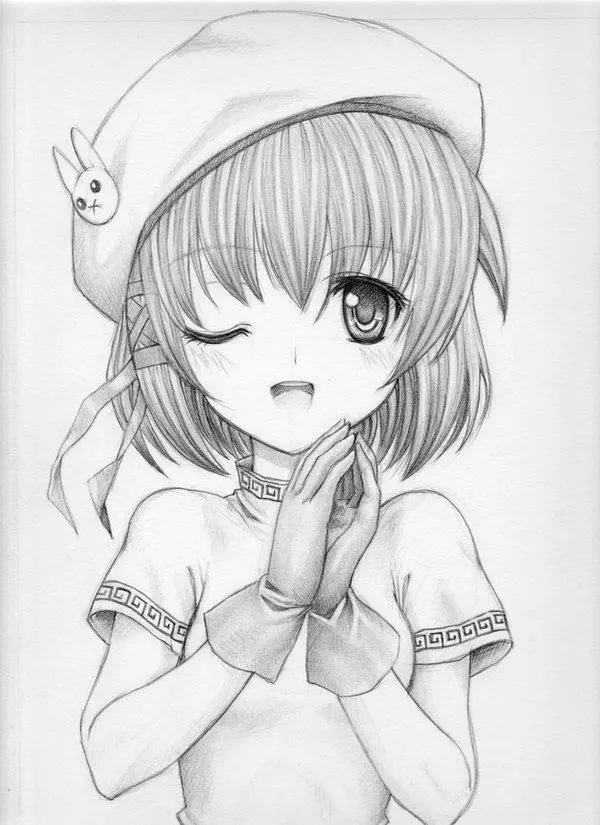 美丽的动漫图片素描（60张）