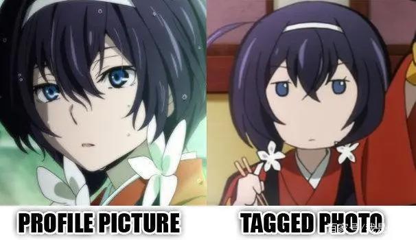 动漫图片反差对比，自己眼中的自拍vs朋友圈中你的自拍