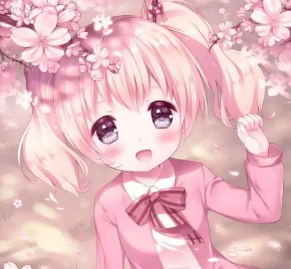 粉粉的动漫美图，女孩子必备的头像壁纸，独一无二的选择