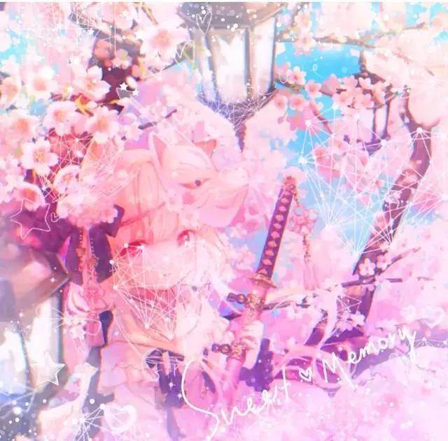 粉粉的动漫美图，女孩子必备的头像壁纸，独一无二的选择