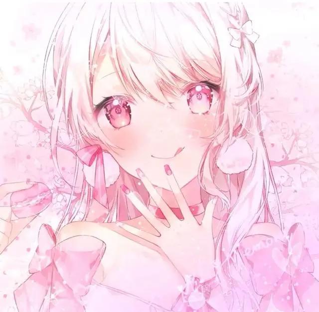 粉粉的动漫美图，女孩子必备的头像壁纸，独一无二的选择
