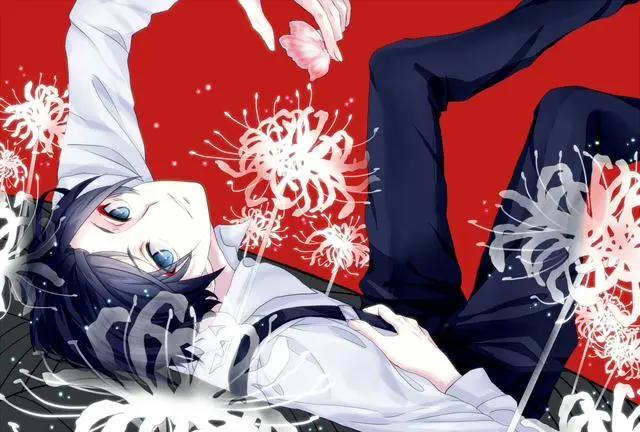 动漫美少年插画壁纸，他的眉眼间尽显温柔，精选p站二次元美图