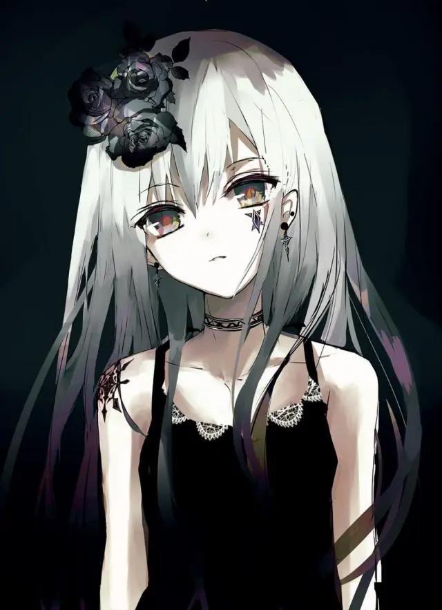 暗黑系风格冷冰冰的动漫少女，二次元动漫珍藏壁纸，快来领取啊！