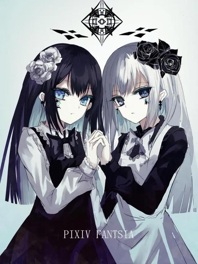 暗黑系风格冷冰冰的动漫少女，二次元动漫珍藏壁纸，快来领取啊！