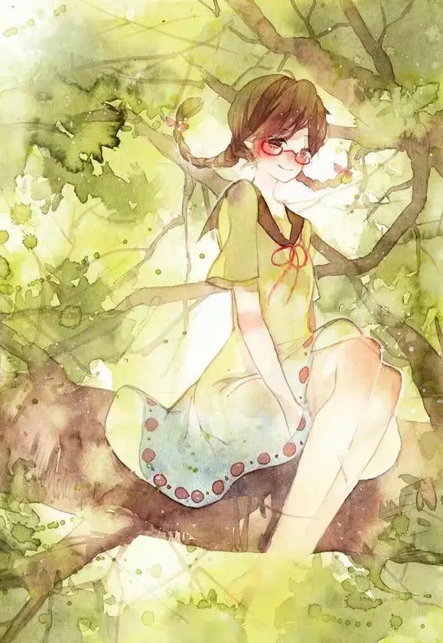 绿色系列唯美高清动漫女生壁纸&头像（上）