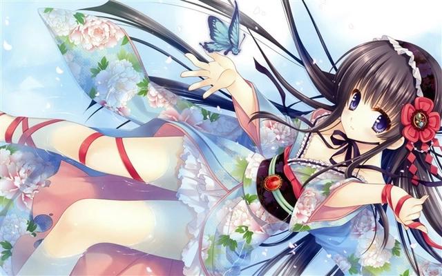 二次元美少女电脑壁纸，这么可爱还不赶快给你的电脑设置