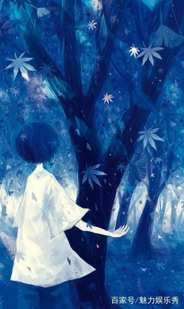 梦幻·蓝色·动漫壁纸，“我想带你到纯净的世界，余生只有我们”