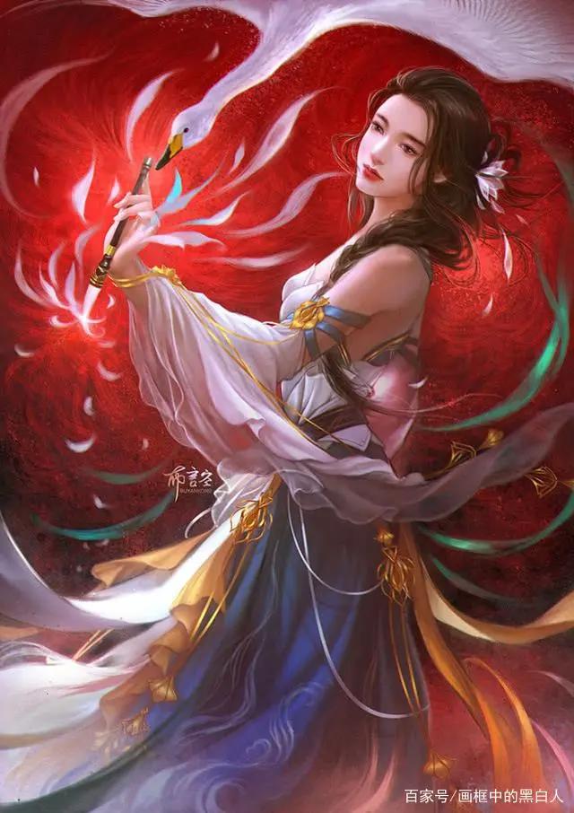 高清动漫人物壁纸，出尘不染的少女，美轮美奂