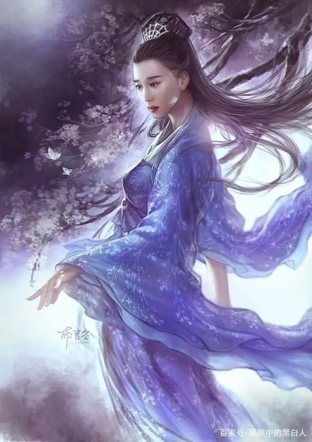 高清动漫人物壁纸，出尘不染的少女，美轮美奂