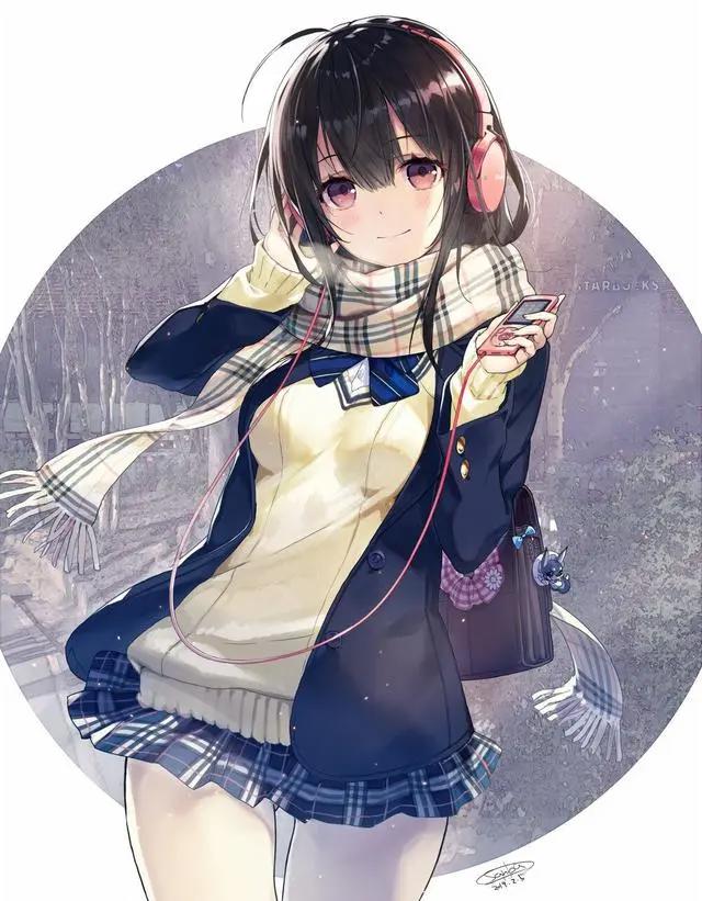 二次元动漫少女壁纸，散发出青春的活力与激情