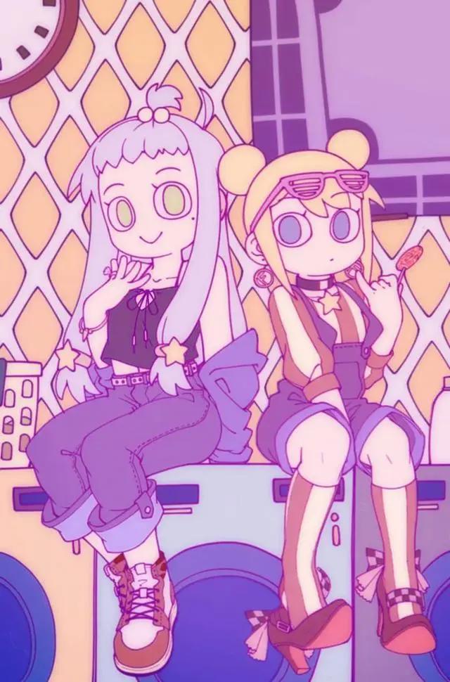 「美图鉴赏」梦幻配色，少女心爆棚的绝美漫画壁纸