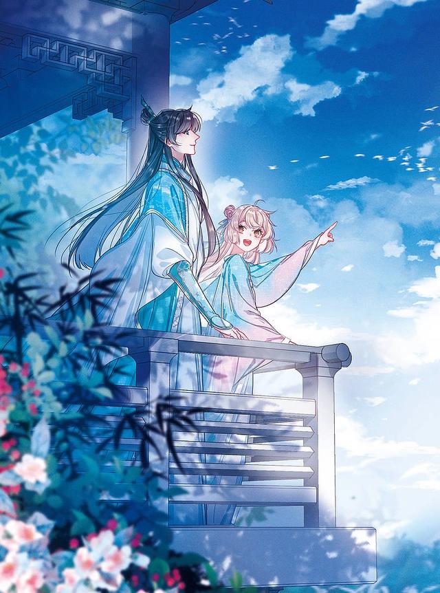 「美图鉴赏」梦幻配色，少女心爆棚的绝美漫画壁纸