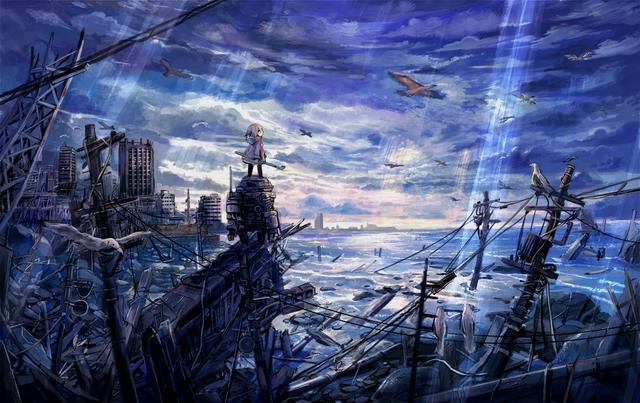 一些很震撼的恢宏大气动漫场景壁纸，审美太在线