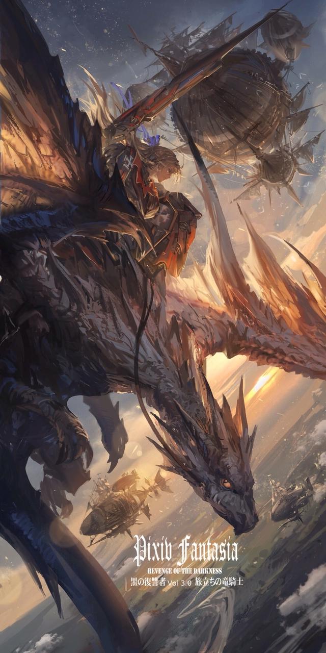 动漫场景壁纸，超多元素魔幻之都带来视觉震撼，仿佛置身于异世界