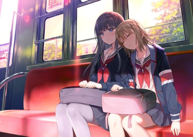 二次元动漫壁纸：JK萌属性的美少女，可爱甜美，精选p站美图插画
