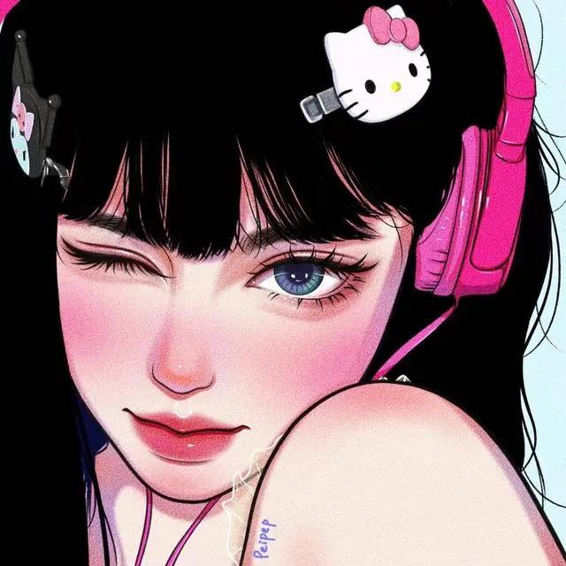 甜美可爱的动漫女头已更新，多种风格哦，小仙女们快来点赞领取