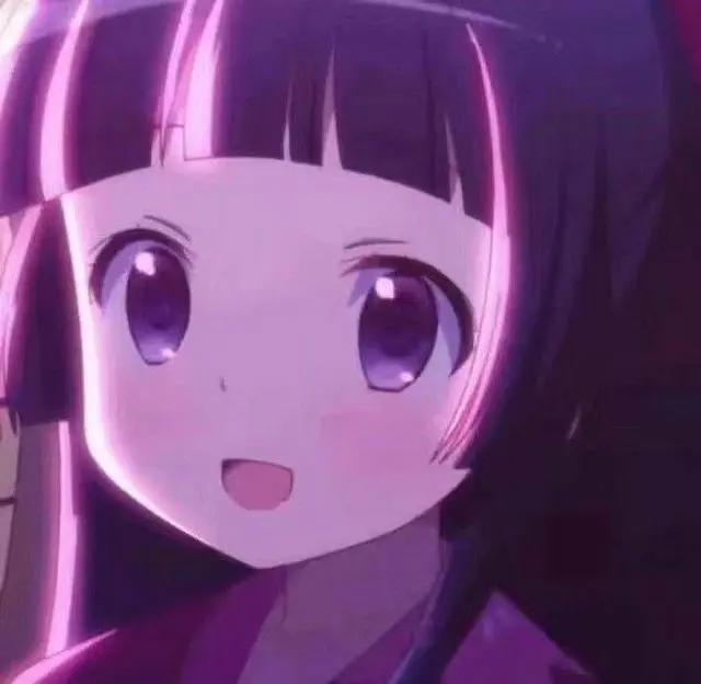 紫色动漫头像，图源网络，如有侵权立删