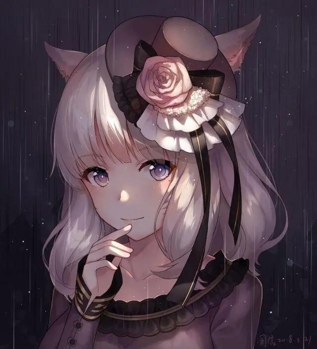 萌萌哒猫耳娘高清动漫壁纸图片，一眼就将你的心萌化的小可爱