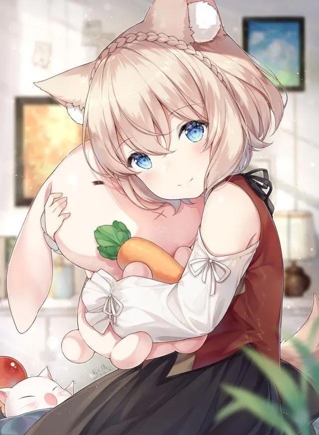 萌萌哒猫耳娘高清动漫壁纸图片，一眼就将你的心萌化的小可爱