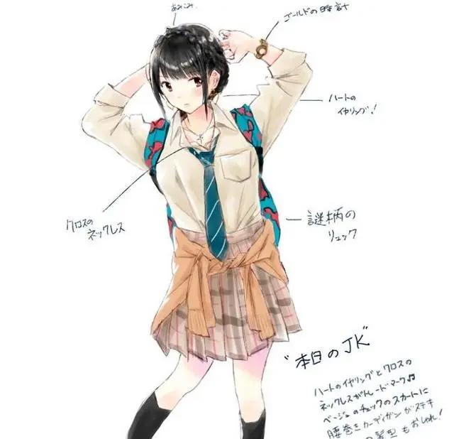 漫迷设计出了动漫中的18款校服，图中的哪一位美少女最让你心动？