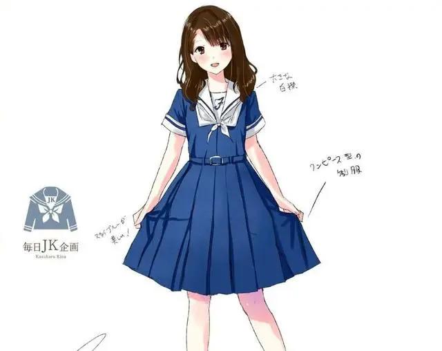 漫迷设计出了动漫中的18款校服，图中的哪一位美少女最让你心动？