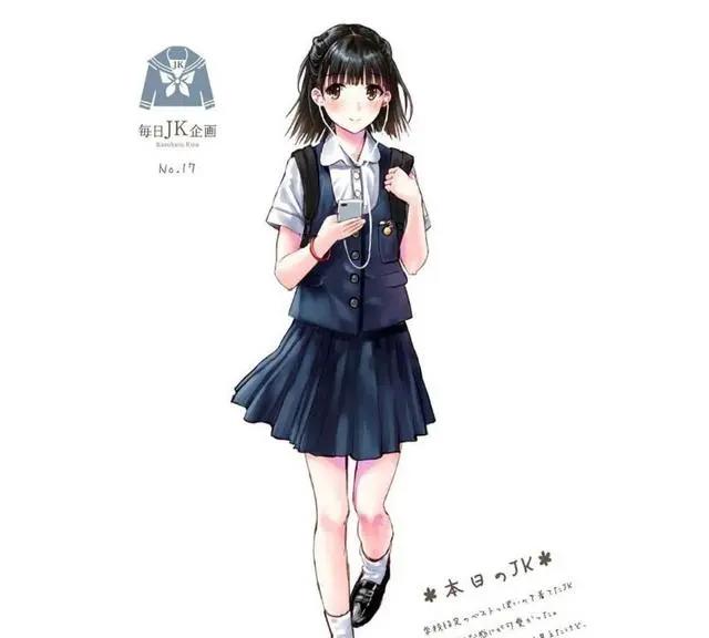 漫迷设计出了动漫中的18款校服，图中的哪一位美少女最让你心动？