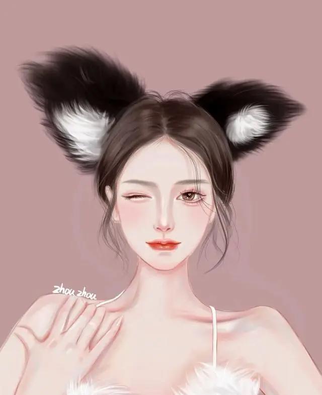 粉粉可爱的优质女生动漫头像