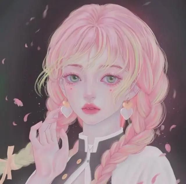 粉粉可爱的优质女生动漫头像