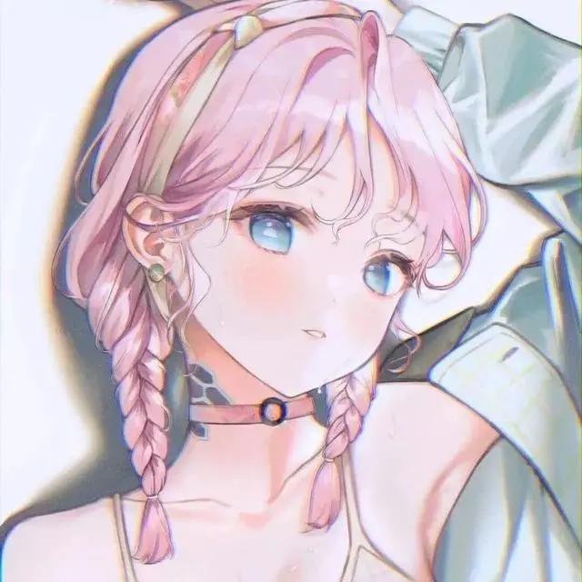 粉粉可爱的优质女生动漫头像