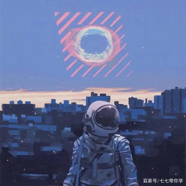 超酷漫画宇航员头像，帅小伙和酷女孩肯定爱！