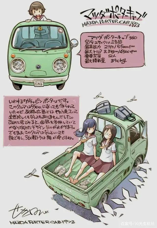 造型奇趣的交通主题漫画插图：来自日本动漫画师的创作