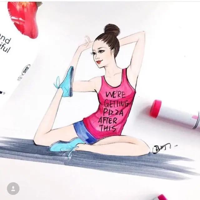 马克笔动漫人物手绘插画作品，喜欢画动漫人物的这组图很实用