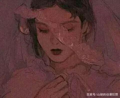 暗色女生动漫头像：哪怕你对我的不好，我也一样照单全收