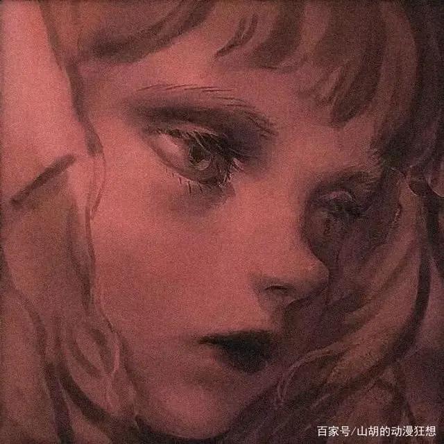 暗色女生动漫头像：哪怕你对我的不好，我也一样照单全收