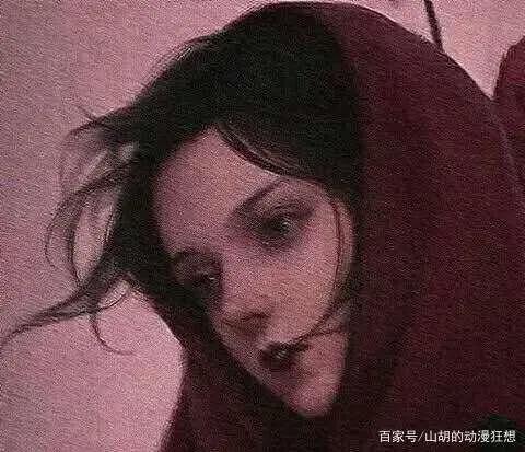 暗色女生动漫头像：哪怕你对我的不好，我也一样照单全收