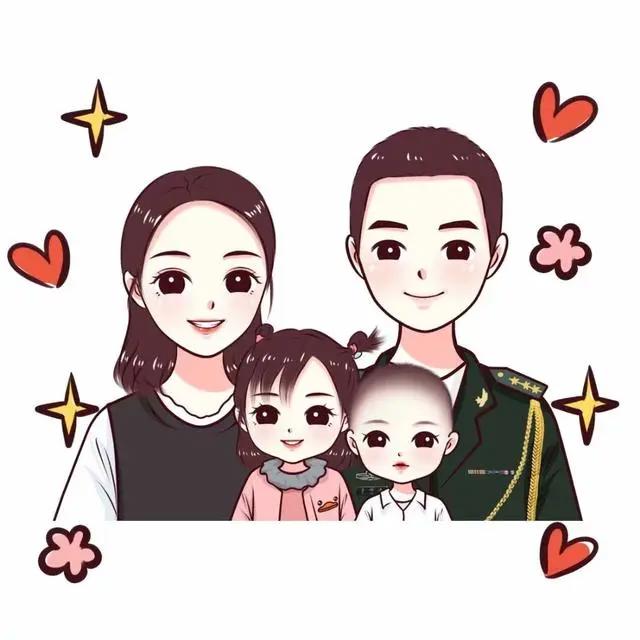 向劳动者致敬，一组好看的动漫头像，全家福图片设计