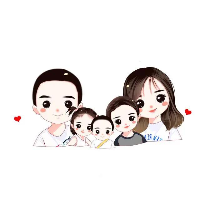 向劳动者致敬，一组好看的动漫头像，全家福图片设计