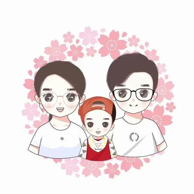 向劳动者致敬，一组好看的动漫头像，全家福图片设计